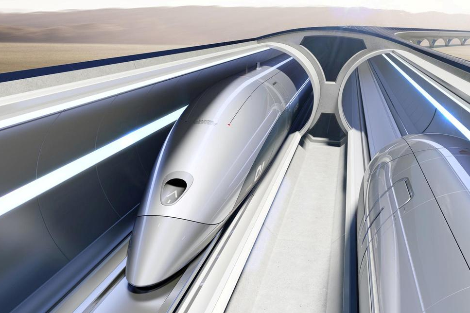 A hyperloop illustration