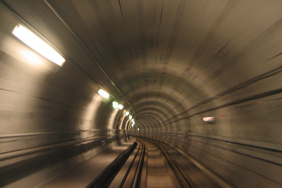 A copenhagen subway tunnel